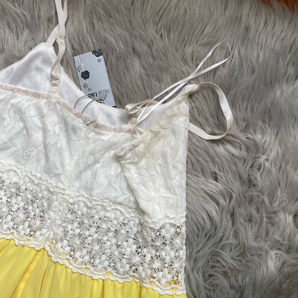 Lace Chiffon Spaghetti Strap Dress - Picture 6 of 6